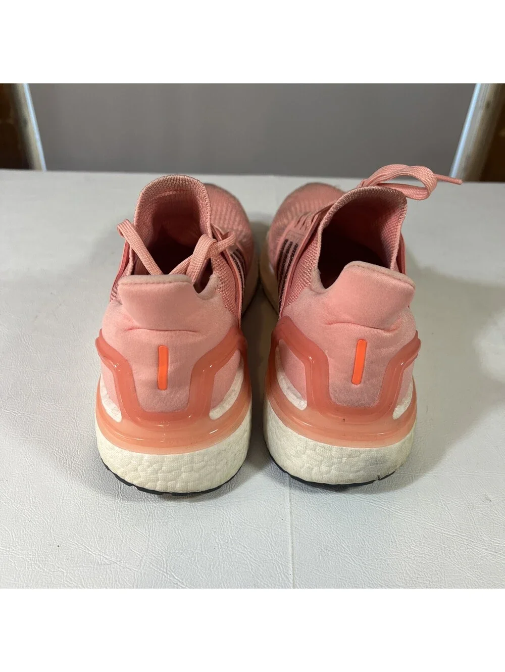 Adidas UltraBoost 20 Women's Running Shoes Size 7.5 Pink Maroon Signal Coral